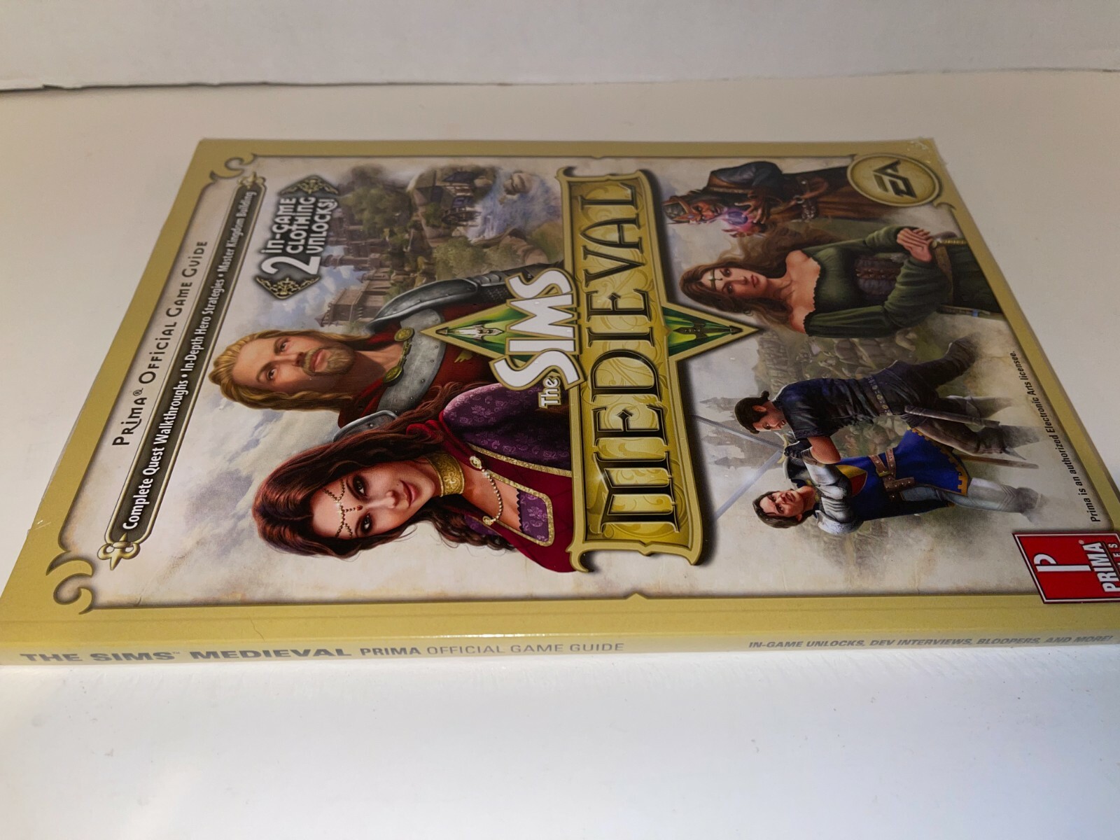 The Sims: Medieval Prima Official video Game Strategy Guide w/ clothing unlocks