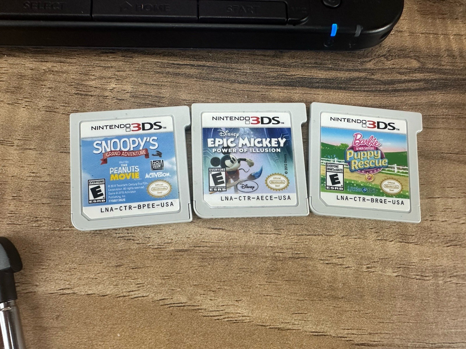 Nintendo 3DS XL Handheld System – Tested – Blue/Black With Charger SD & 3 Games