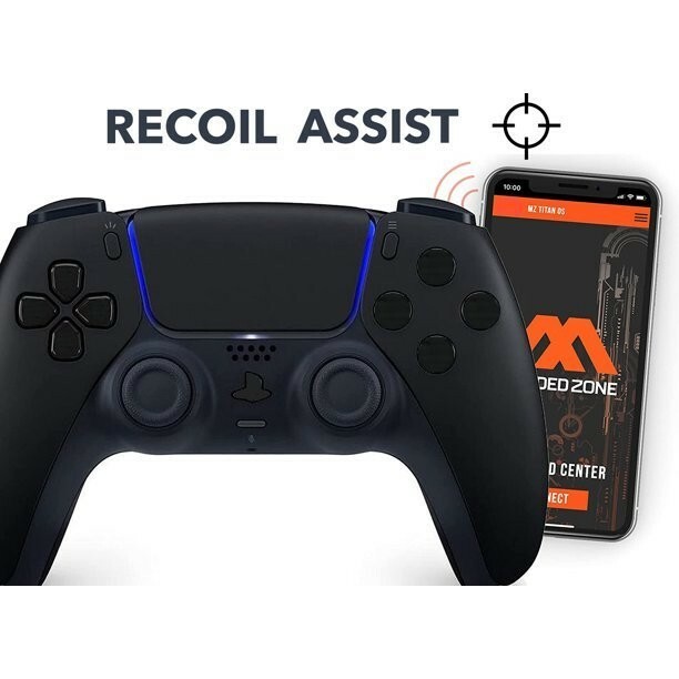 Pulse Anti Recoil + FPS Black Smart Rapid Fire Modded Controller for PS5