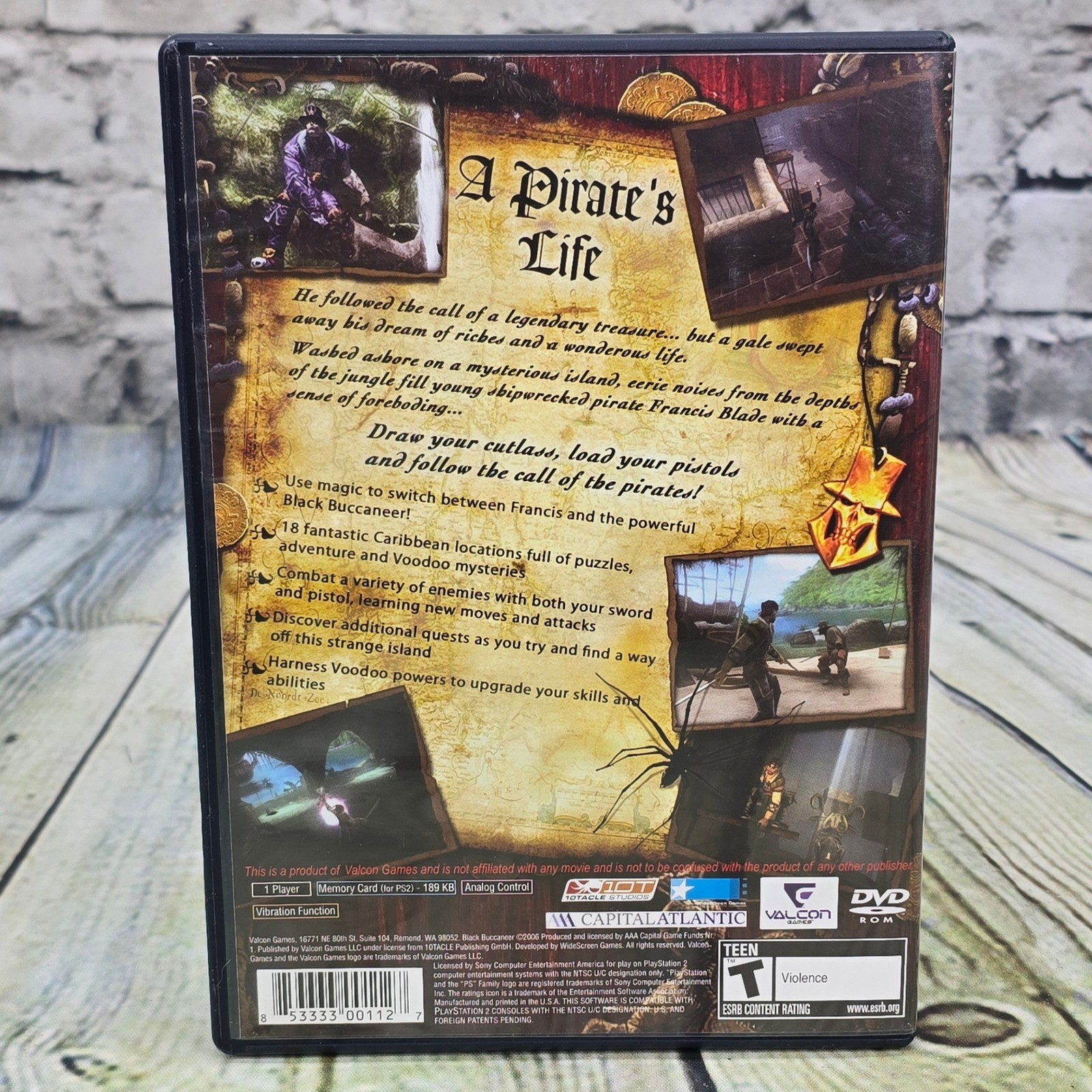 Sony PlayStation 2 Pirates Game Bundle At Worlds End Black Buccaneer PS2 Lot CIB