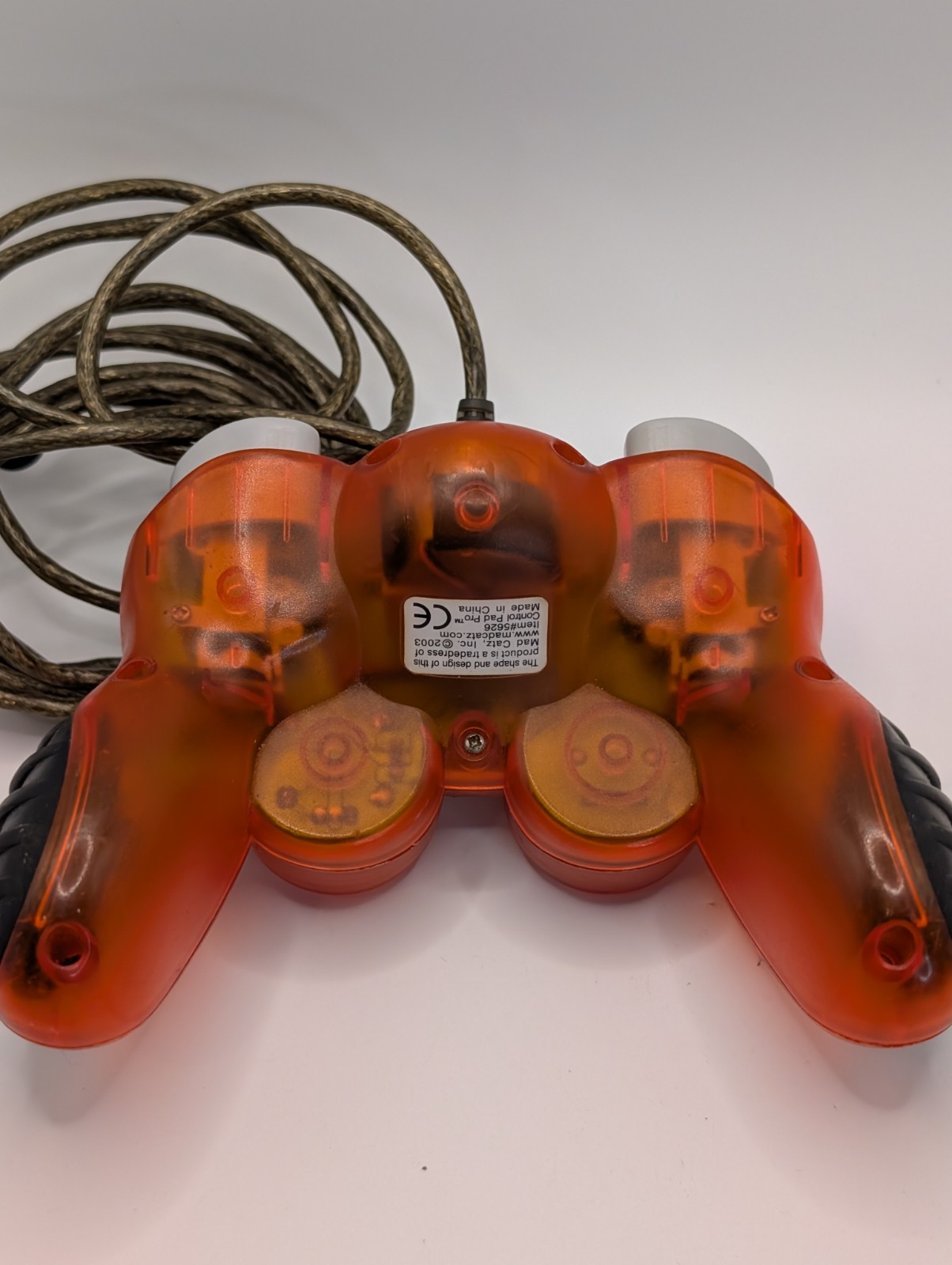 Mad Catz Nintendo GameCube Controller Clear Orange Rare, UNTESTED.