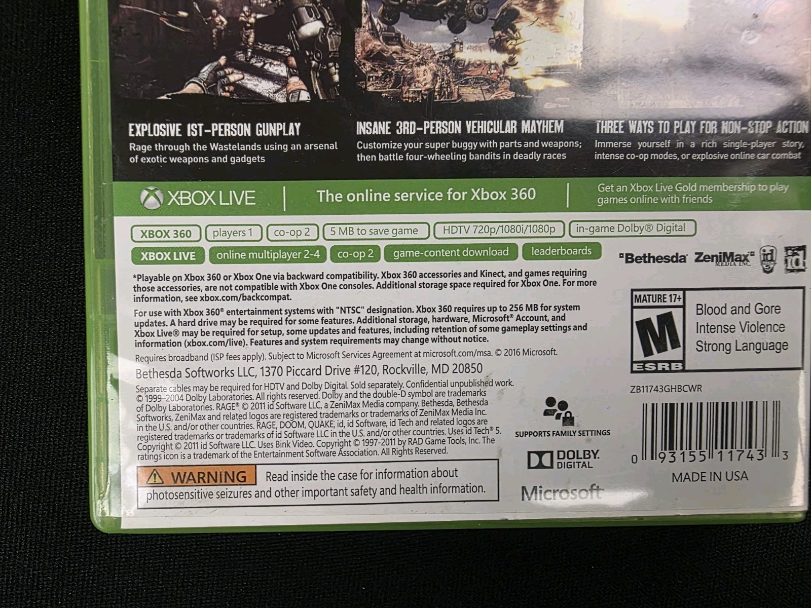 Rage Xbox 360 And Xbox One