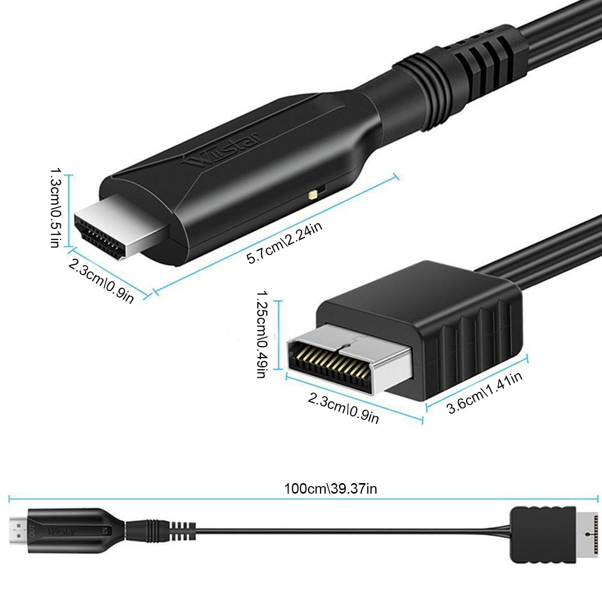 For Playstation PS2 PS1 to HDMI Converter Adapter HD Link Cable 1080P 720P