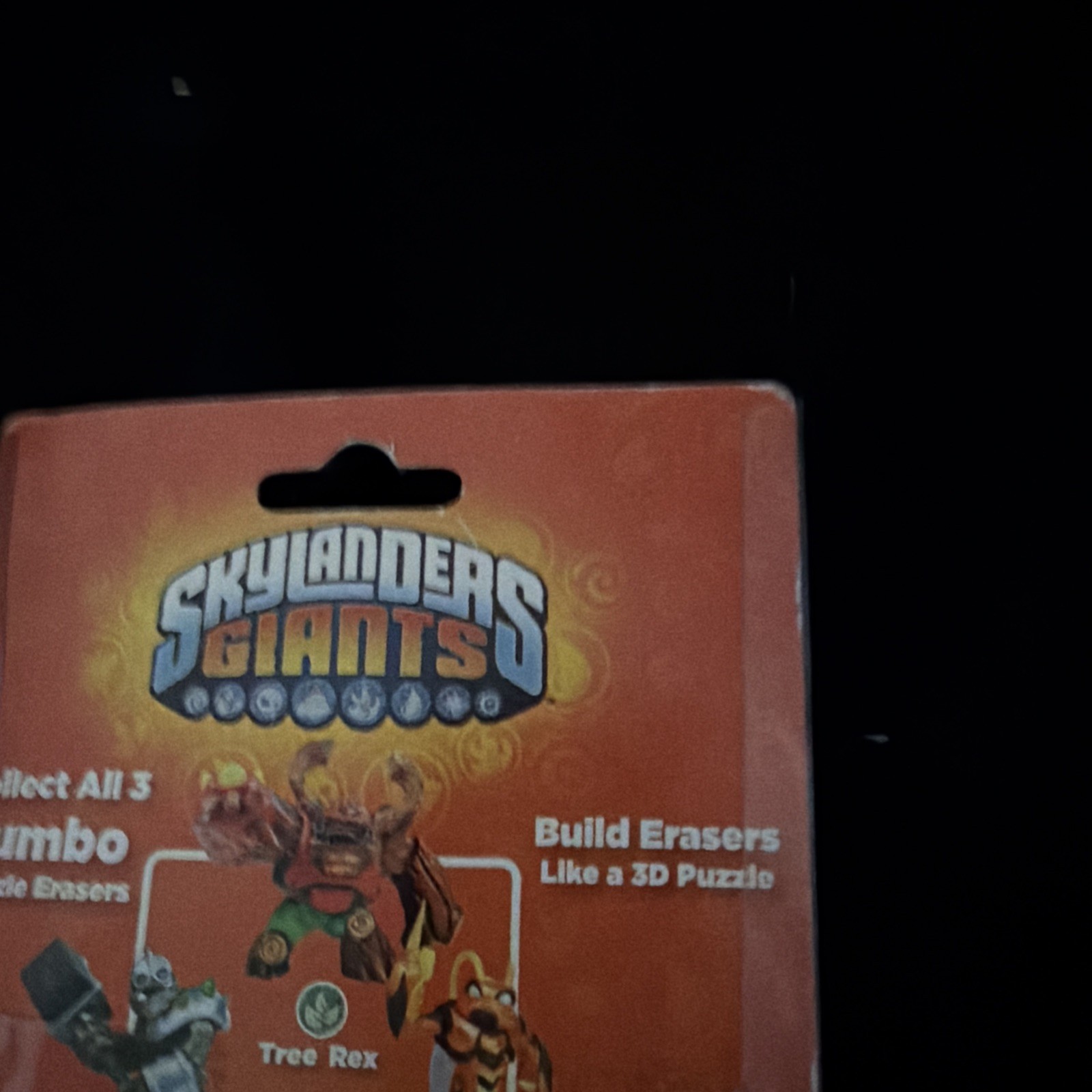 Skylanders Giants Jumbo Pencil Eraser Tree Rex with Mystery Topper New