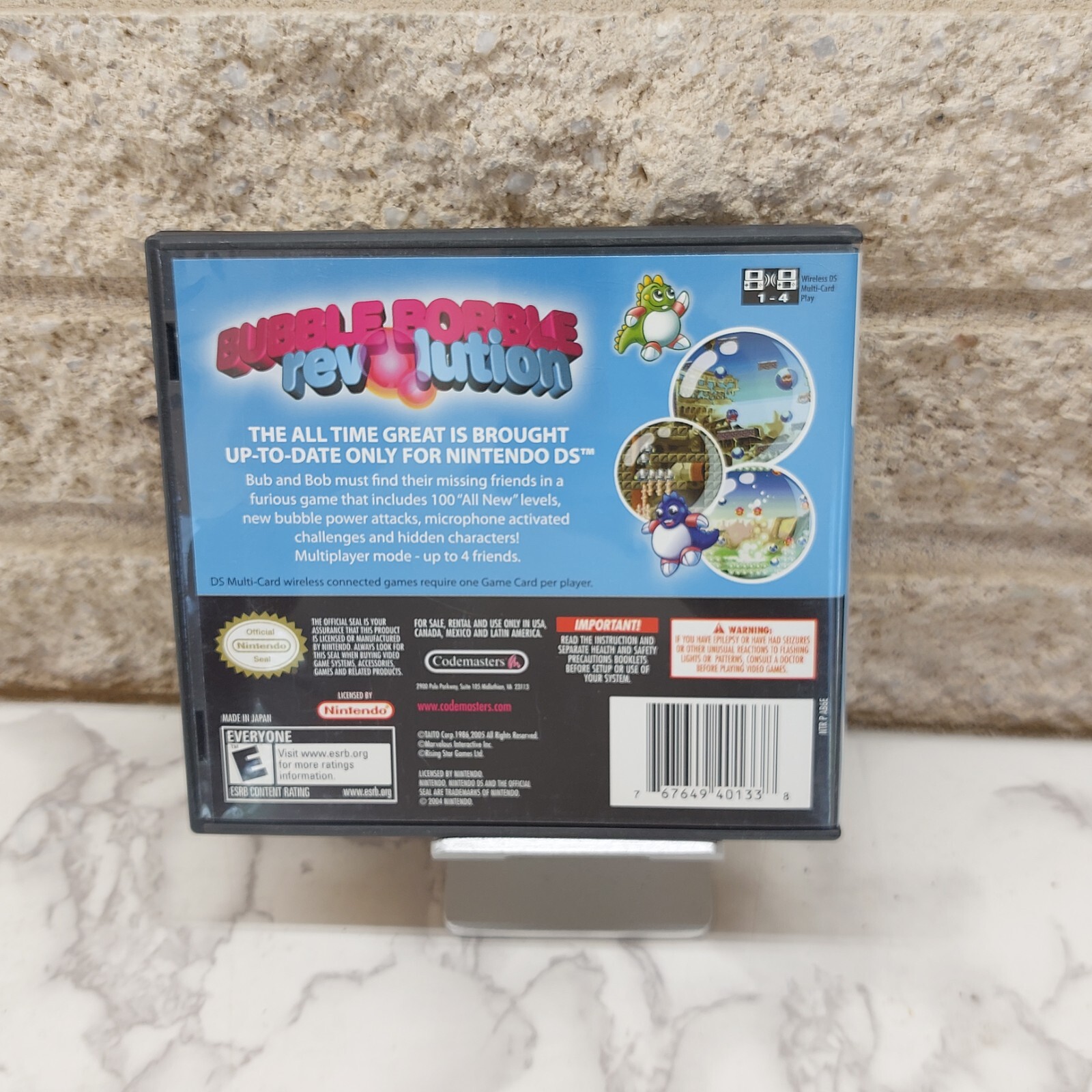 Bubble Bobble Revolution (Nintendo DS, 2006) Complete W/ Manual