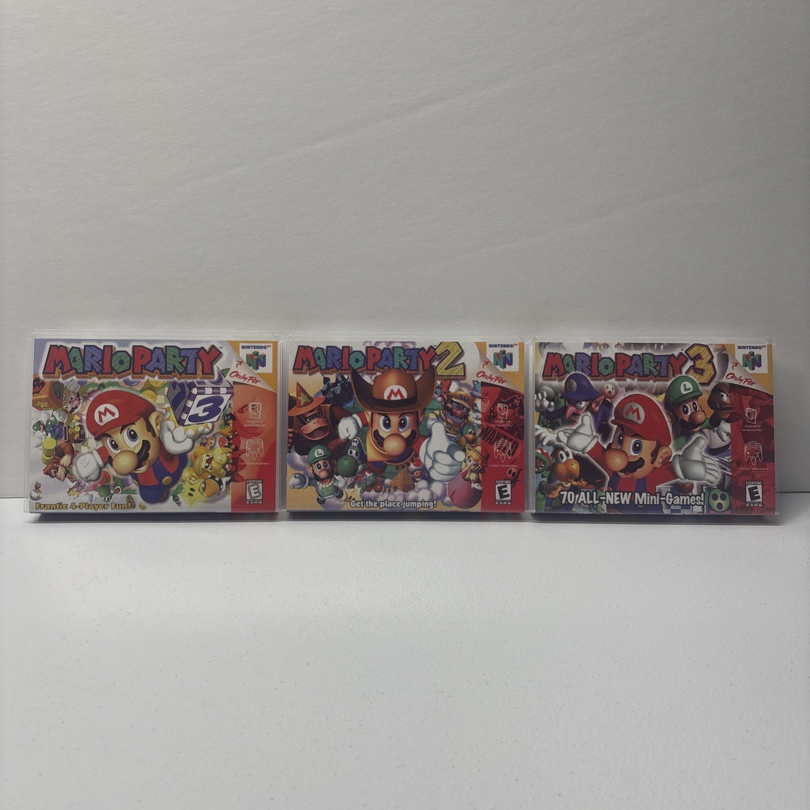 Mario Party 1 2 3 Universal Game Cases for Retro Video Game Cart *CASES ONLY*