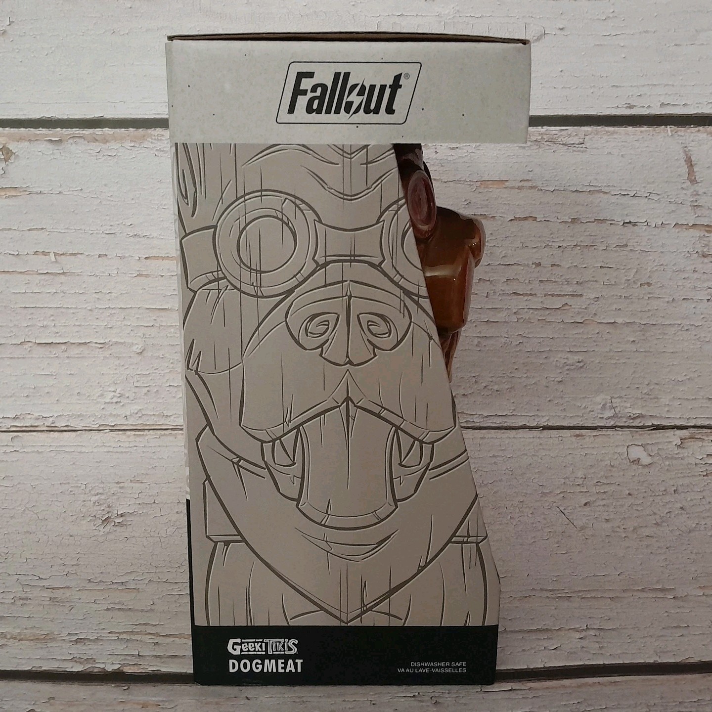 Geeki Tikis Fallout DogMeat Tiki Mug 16oz Ceramic Thinkgeek Bethesda NEW