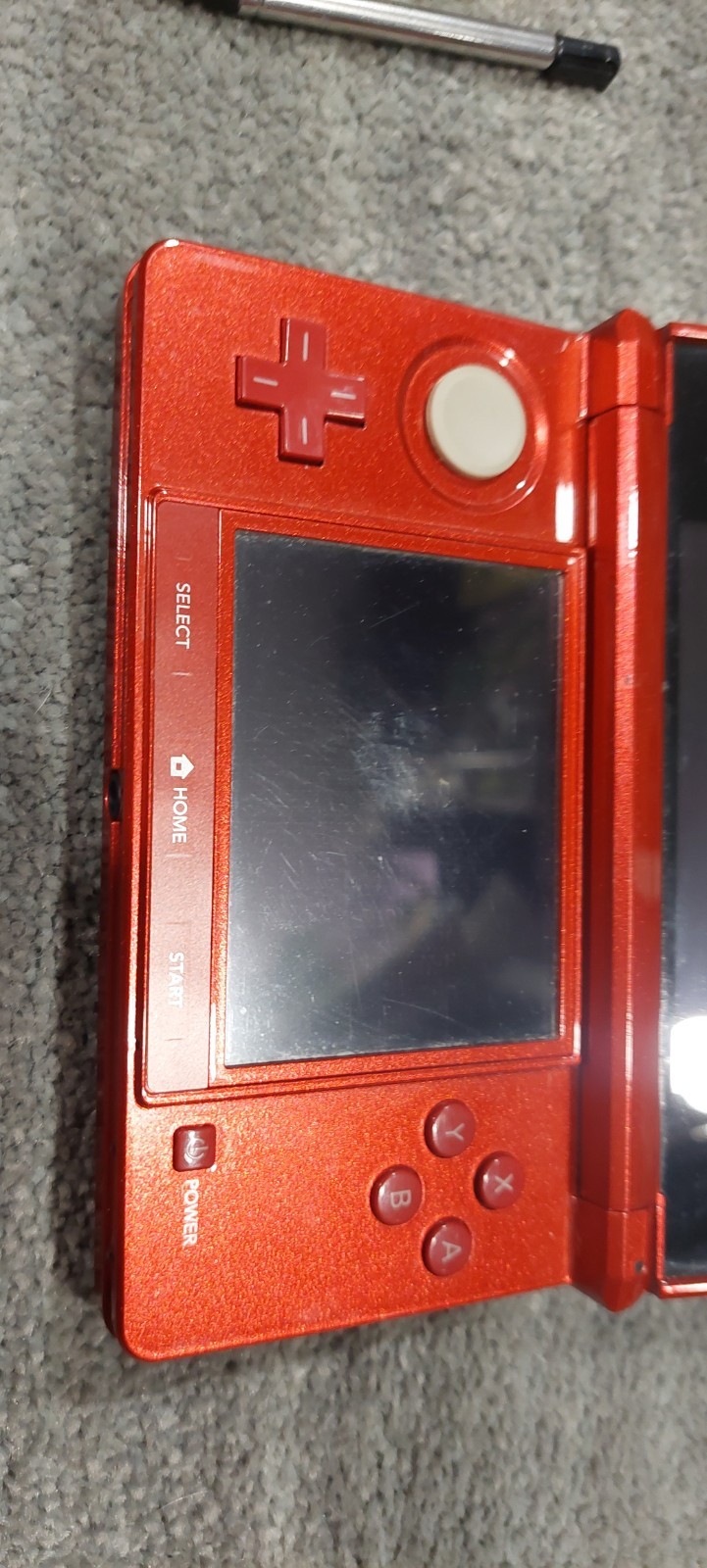 Nintendo 3DS Handheld System – 3d Mario Land Edition Flame Red Used See Pics