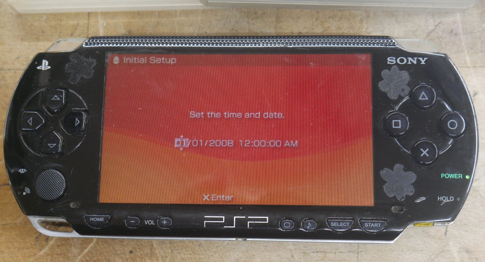 Sony PSP-1001 Piano Black & Games & Movies & Charger & Battery READ