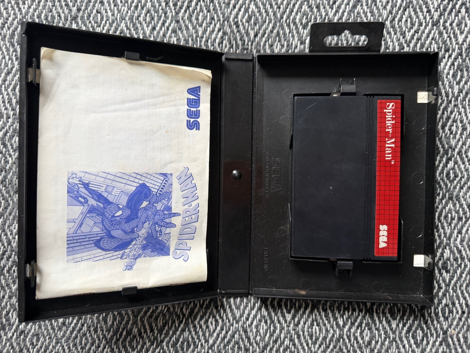 Master System SPIDER-MAN Boxed With Manual (Works in US) PAL REGION FREE