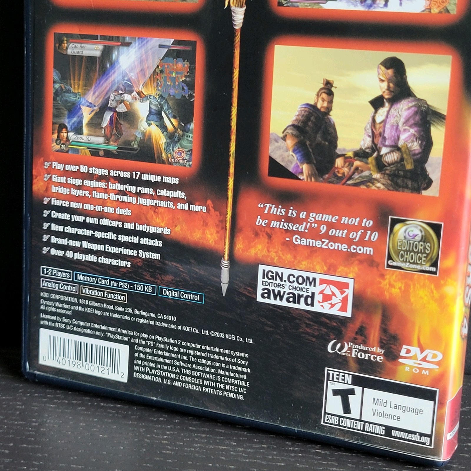 Dynasty Warriors 4 Greatest Hits (PS2, KOEI, 2003)