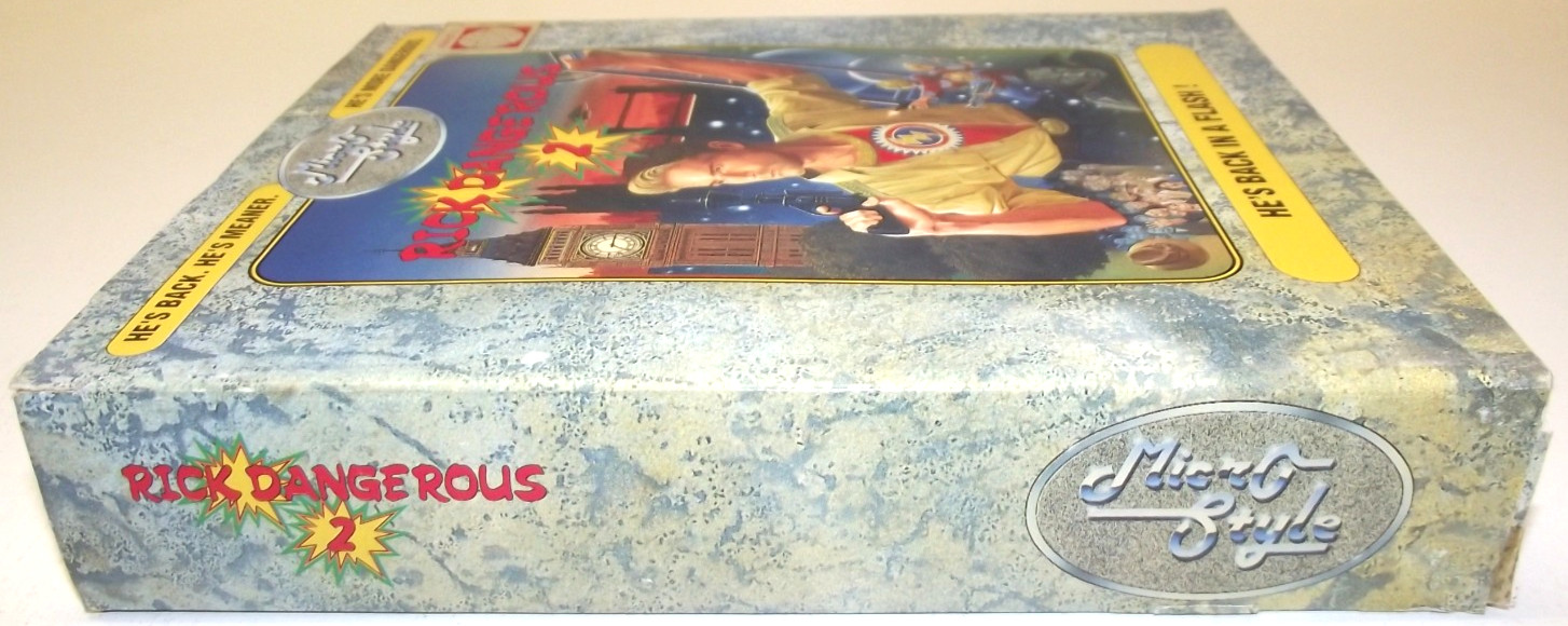 Rick Dangerous 2 (Atari ST) COMPLETE IN BOX Core Design / Micro Style