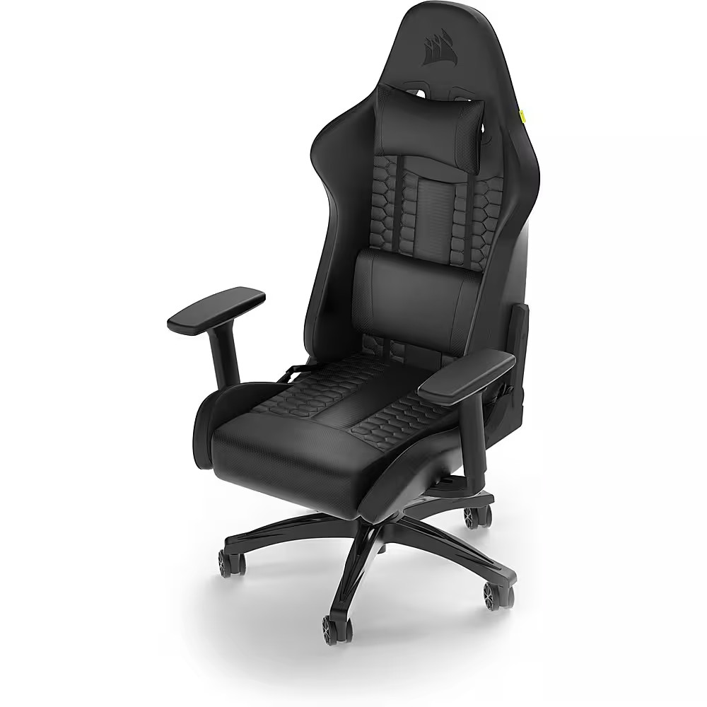 CORSAIR – TC100 Leatherette Gaming Chair – Black