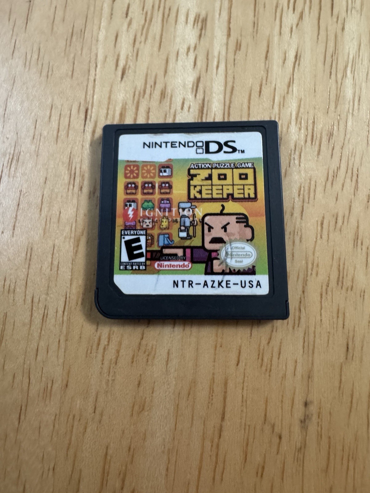Zoo Keeper: Action Puzzle Game Nintendo DS Cartridge Untested But Free Returns