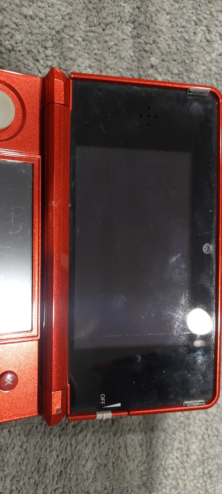 Nintendo 3DS Handheld System – 3d Mario Land Edition Flame Red Used See Pics