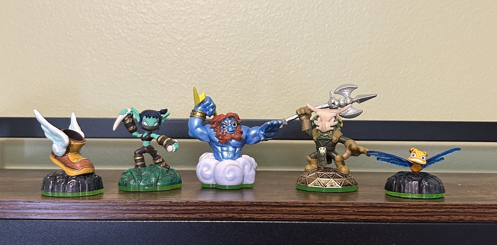 Skylanders Lot Lightning Rod Stealth Elf Voodood Mini Swarm Winged Boot