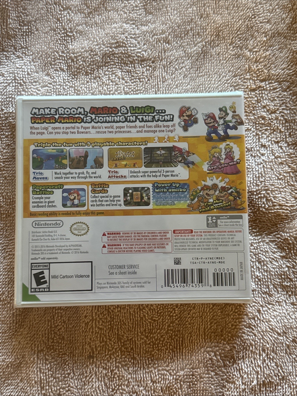 Mario & Luigi Paper Jam Nintendo 3DS Brand New Factory Sealed NTSC USA