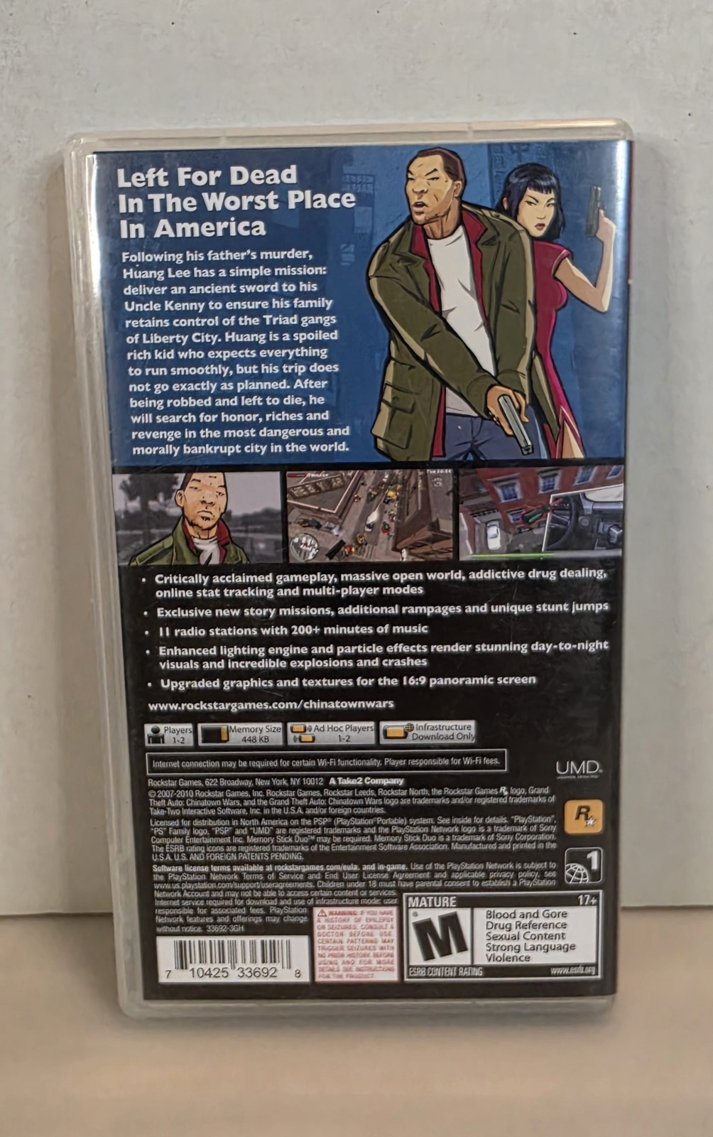 GTA Grand Theft Auto Chinatown Wars Sony PSP 2009 CIB w/Poster & Manual Tested