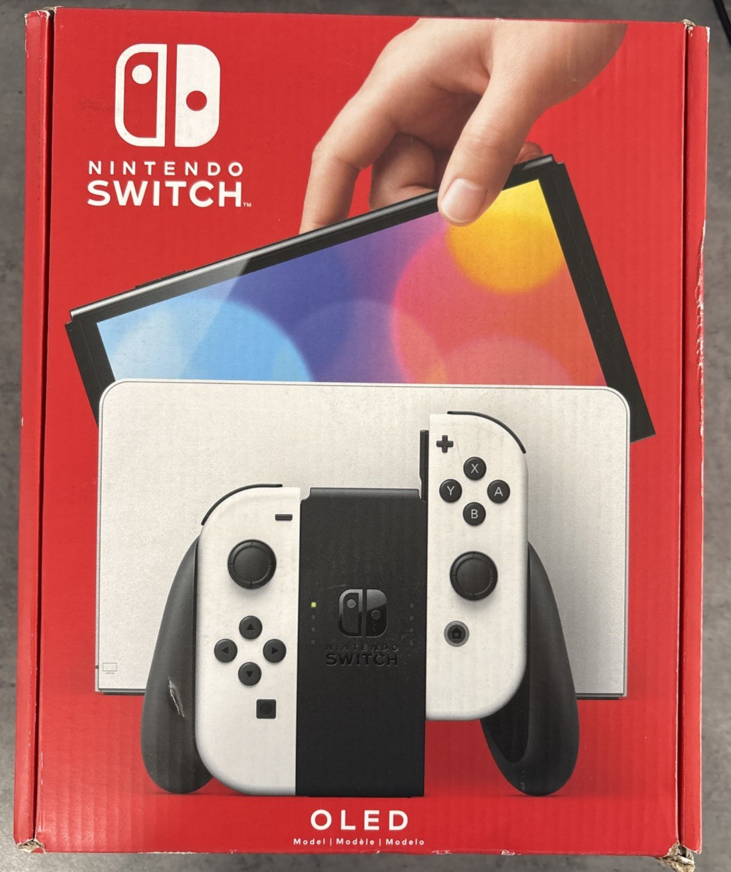 Nintendo Switch OLED Model HEG-001 Console White Joy-Con Bundle, NEW