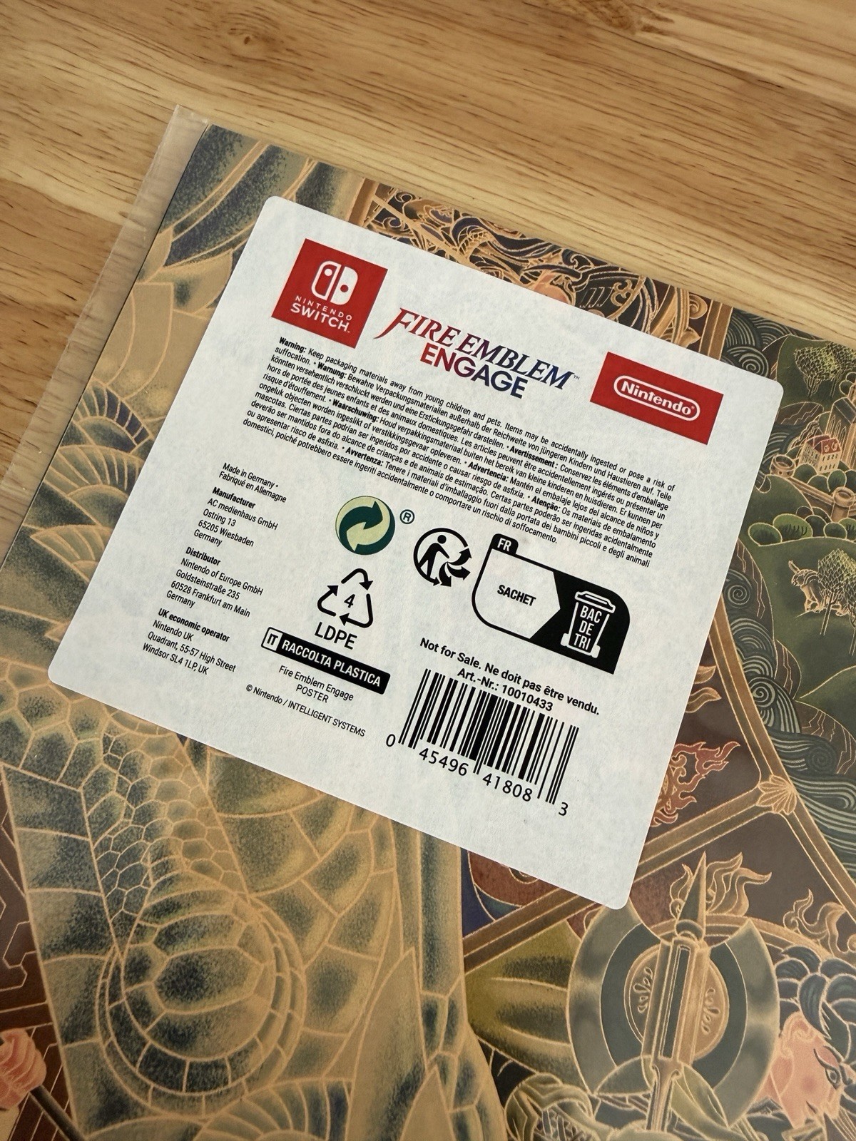 MEGA RARE FIRE EMBLEM ENGAGE OFFICIAL NINTENDO PROMO POSTER FOR COLLECTORS!