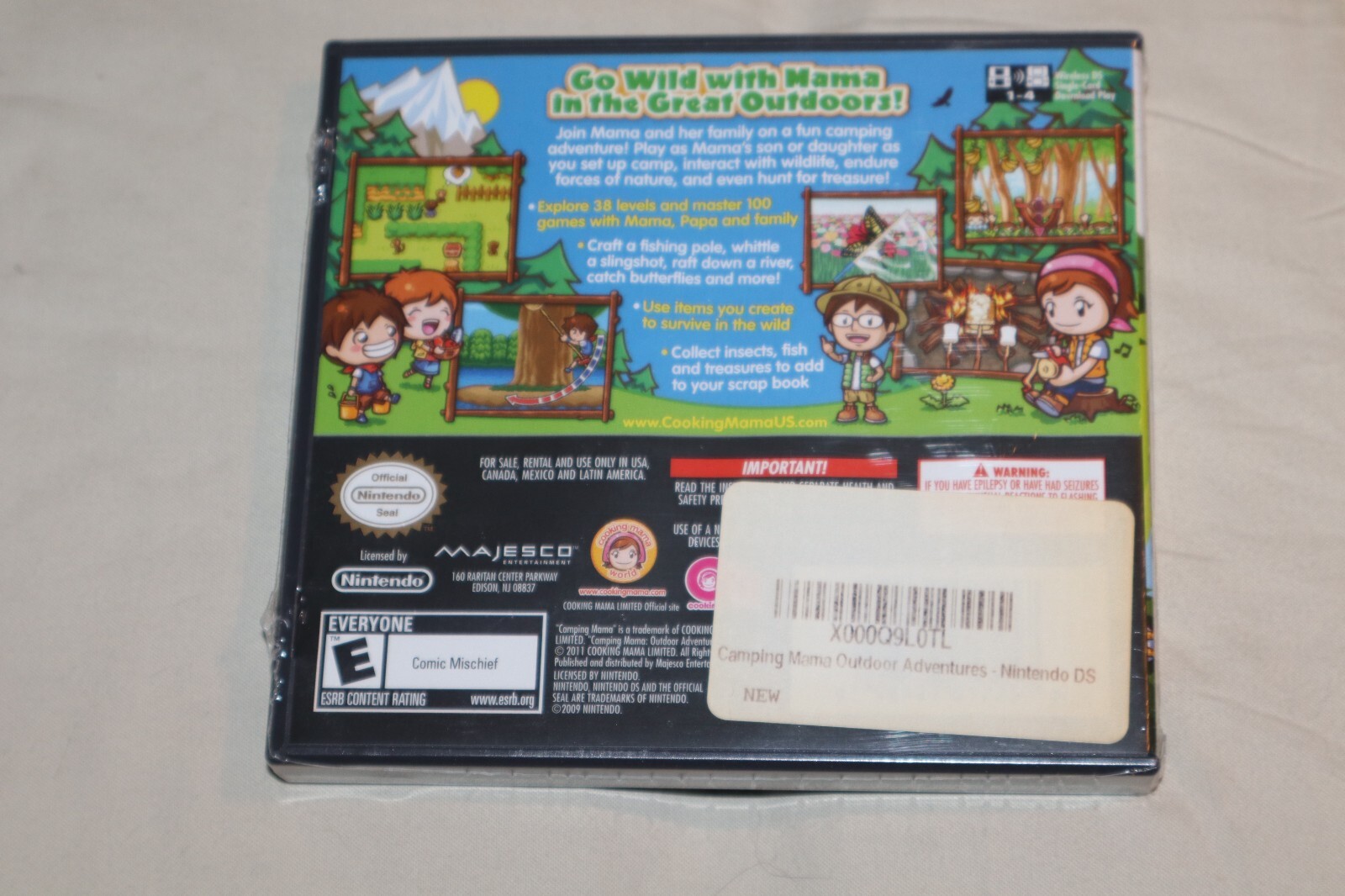 Camping Mama: Outdoor Adventures (Nintendo DS, 2011) NEW SEALED *READ*