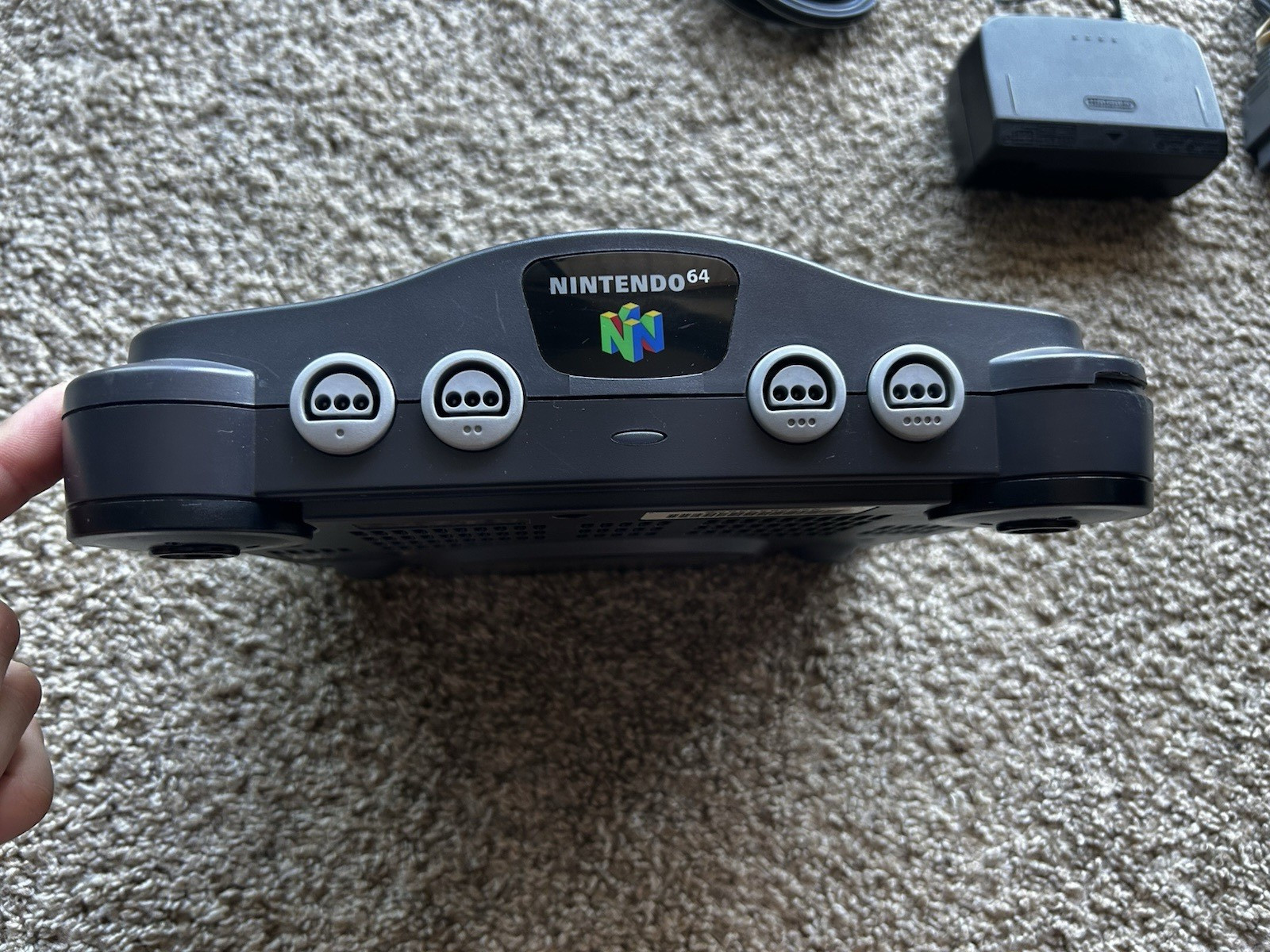 Nintendo 64 Home Console + 2 Controllers AV Power + games