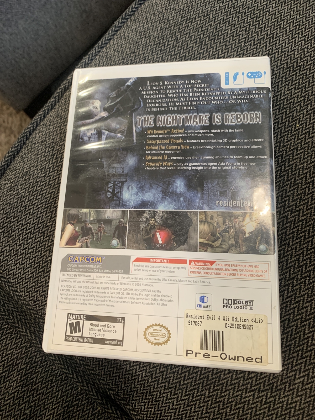 Resident Evil 4 (Nintendo Wii, 2007) Complete Mint Disc