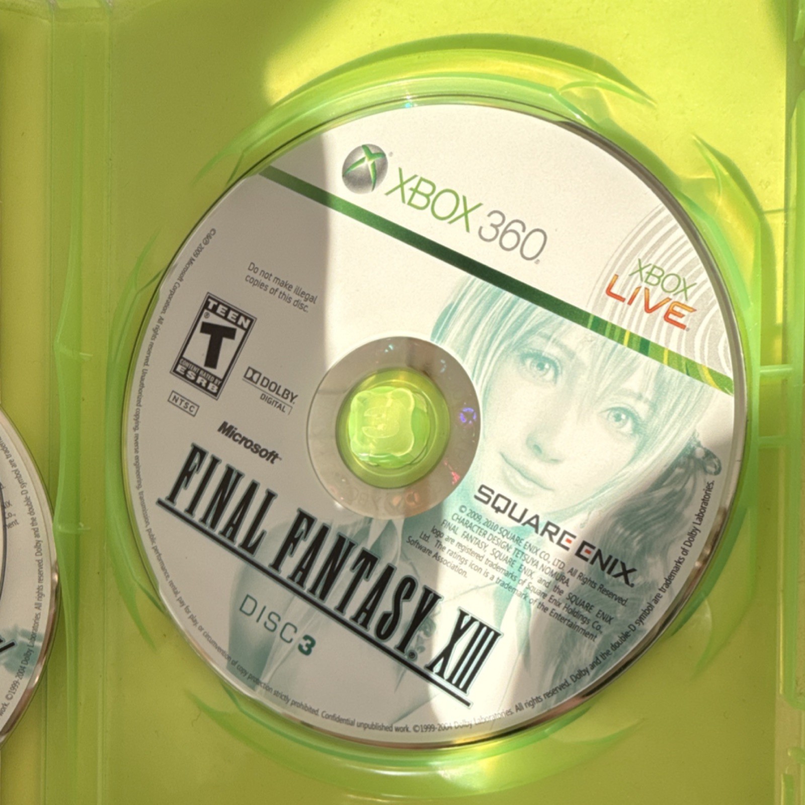 Square Enix Final Fantasy XIII Manual Role Playing T Teen NTSC-U/C Xbox 360