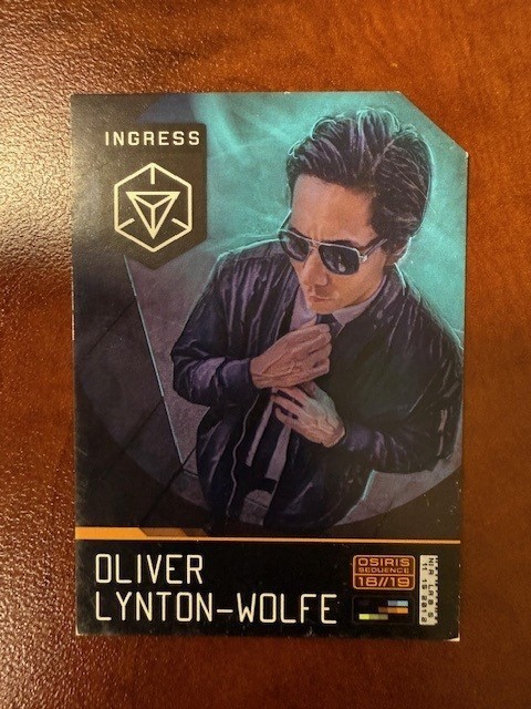 Ingress Agent Oliver Wolfe OSIRIS Card Niantic [UNREDEEMED] Code ONLY
