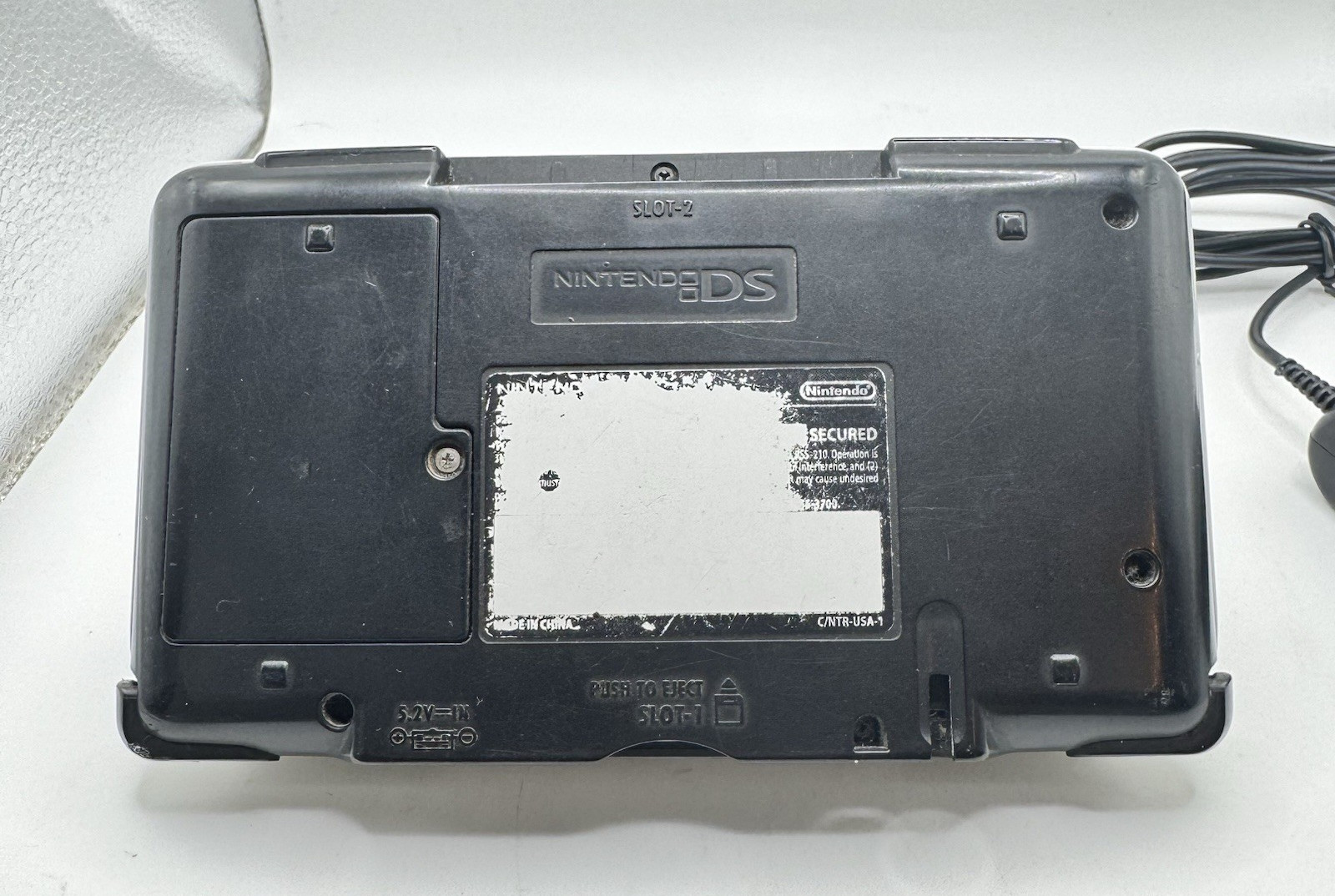 Nintendo DS Original NTR-001 Titanium Silver Handheld Console System Tested