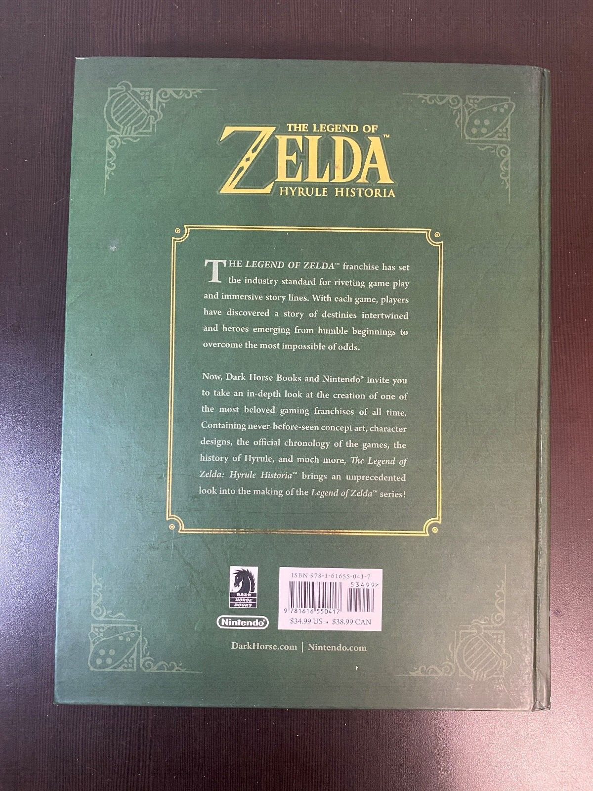 Nintendo The Legend Of Zelds Hyrule Historia Hardcover Book Dark Horse Books
