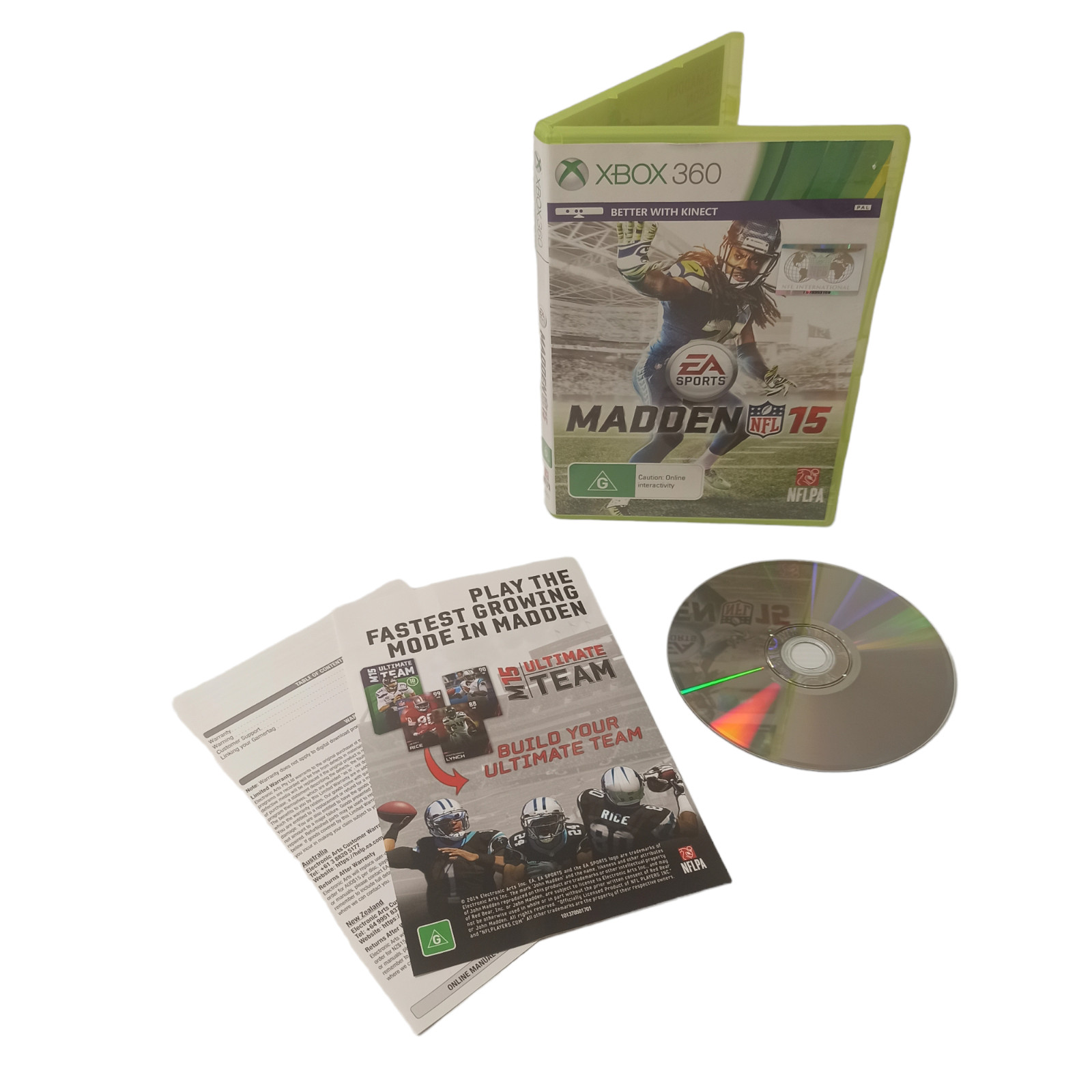 Xbox 360 Microsoft Madden 15 National Football League Gridiron American PAL