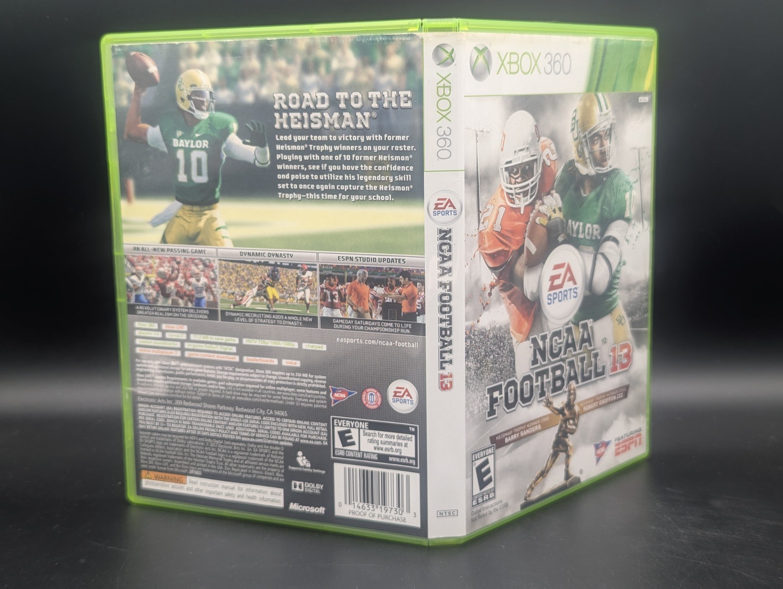 NCAA Football 13 (Microsoft Xbox 360 ) CIB – VG Disc – Tested – Free Shipping