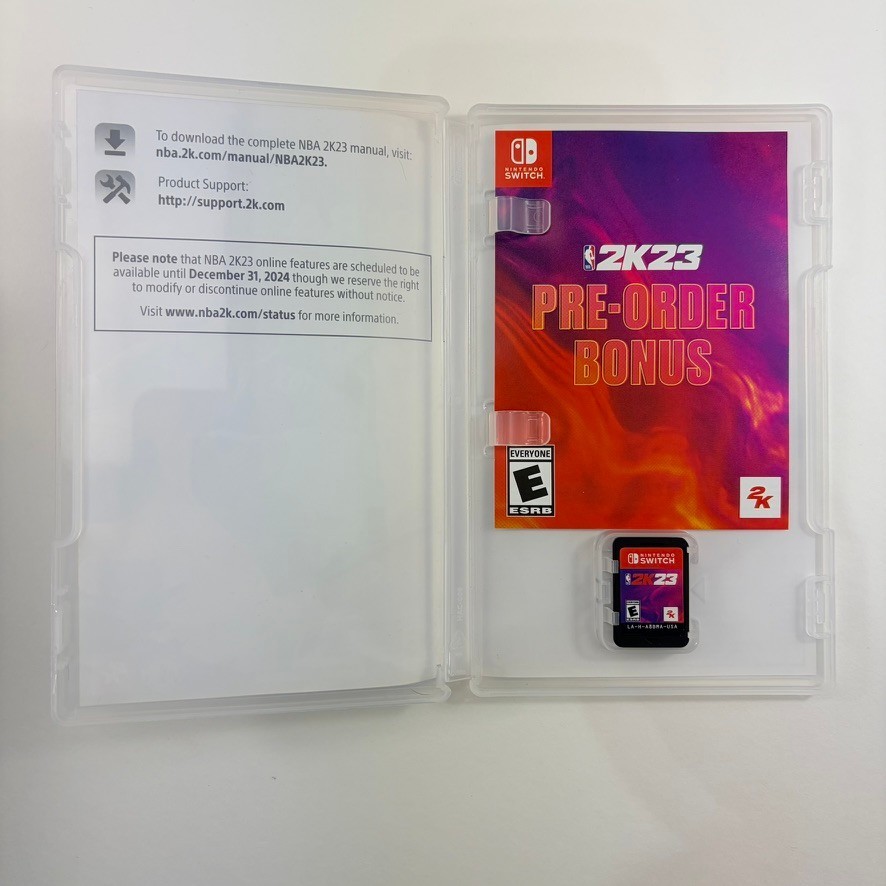 NBA 2K23 – Nintendo Switch Basketball Game w/Case (Pre-Owned) – Tested