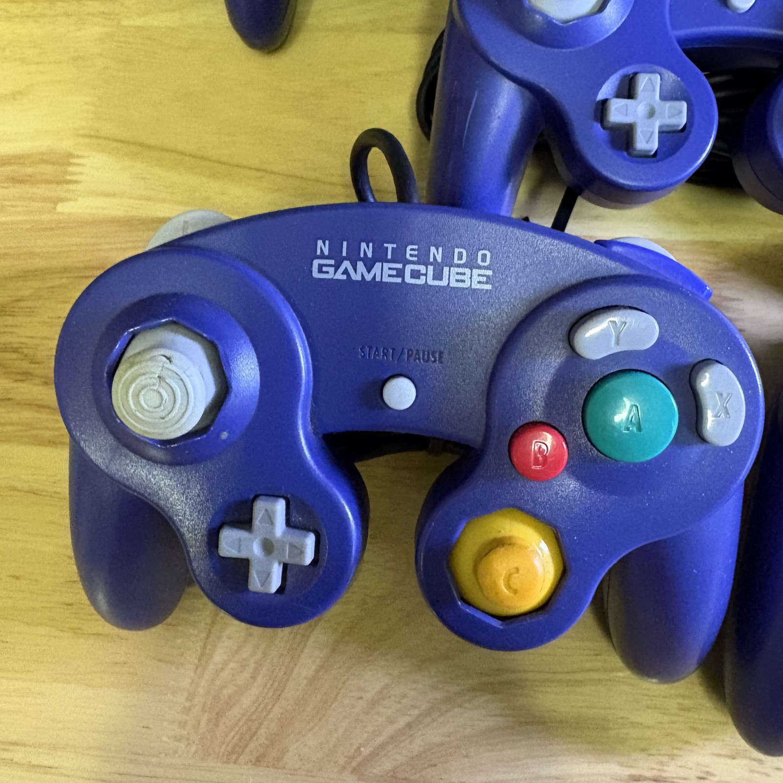 Lot 5 Nintendo Gamecube Indigo Controller OEM DOL-003 Purple UNTESTED PARTS