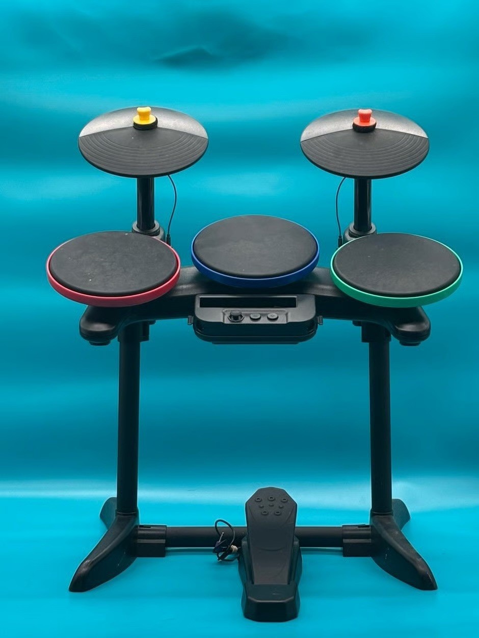Guitar Hero Wireless Padded Drum Kit Controller Multi-Color for Nintendo Wii.