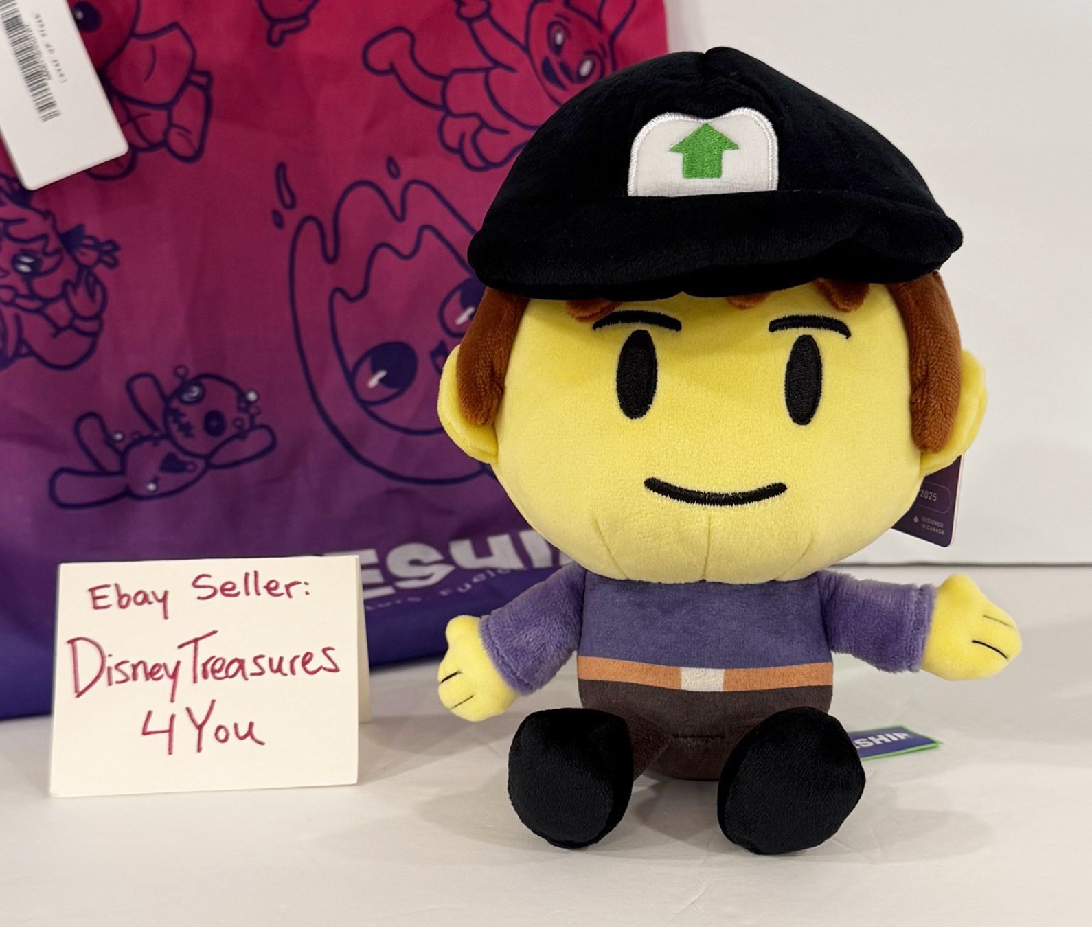 Makeship Level UP Nelly Plush Mario Video Game YouTube Artist Animator Rare NEW