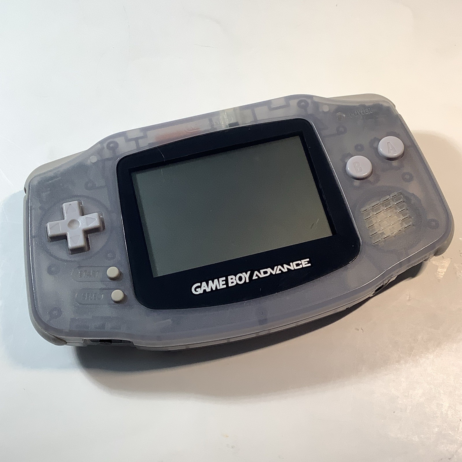 Nintendo Game Boy Advance GBA Glacier Handheld System Console AGB-001 – Tested