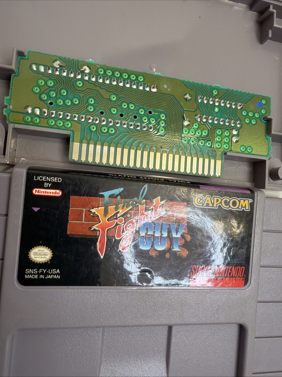 Final Fight Guy Super Nintendo Game SNES Authentic +Collector Case