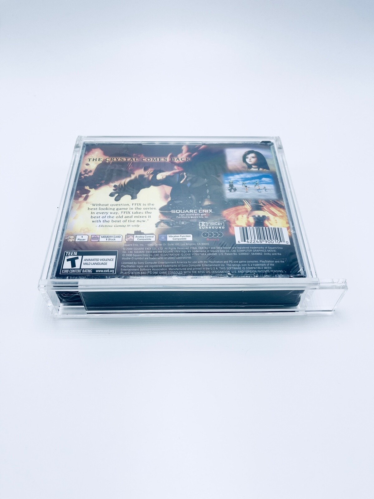 UV PROTECTED Acrylic Box Playstation 1 Dreamcast Double CD Disc Case Magnet Lock