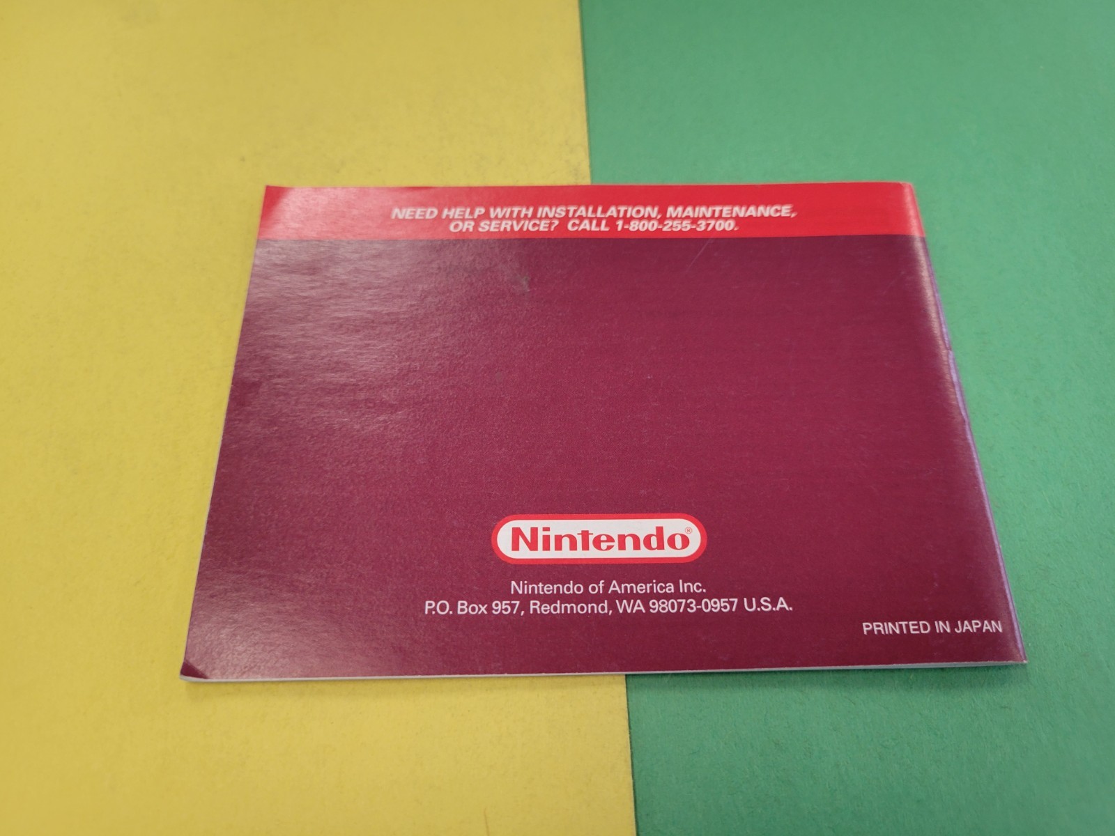 Mole Mania Manual Game Boy Original Nintendo GB No Game Box