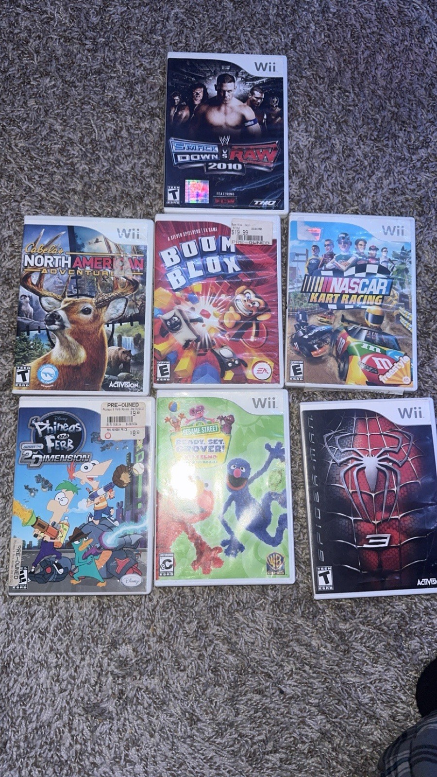 Nintendo Wii Games Lot of 7 All With Manual CiB Popular Games No Duplicates