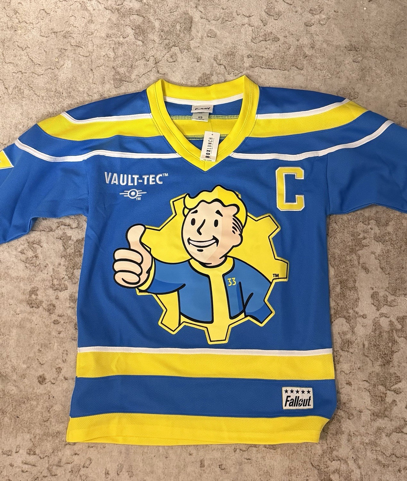Fallout Vault-Tec Jersey, Brand New XS (fits Like a Male XL)