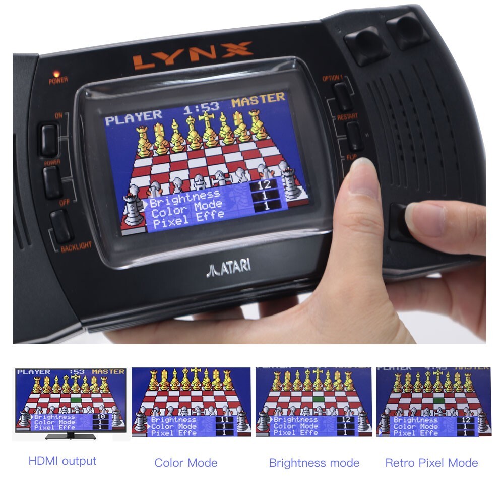 HDMI Hight Light 3.5″ 640×480 Retro Pixel HD IPS LCD Screen For for ATARI LYNX Ⅱ