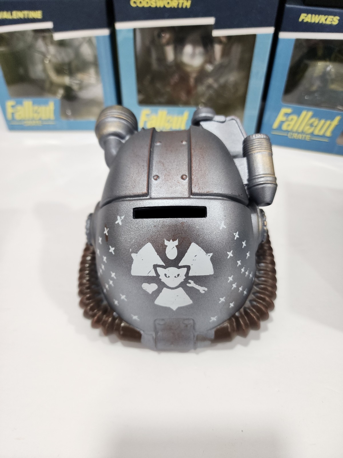 Lot of Fallout Loot Crate Figure Mug Glasses Patch Coin Bank
