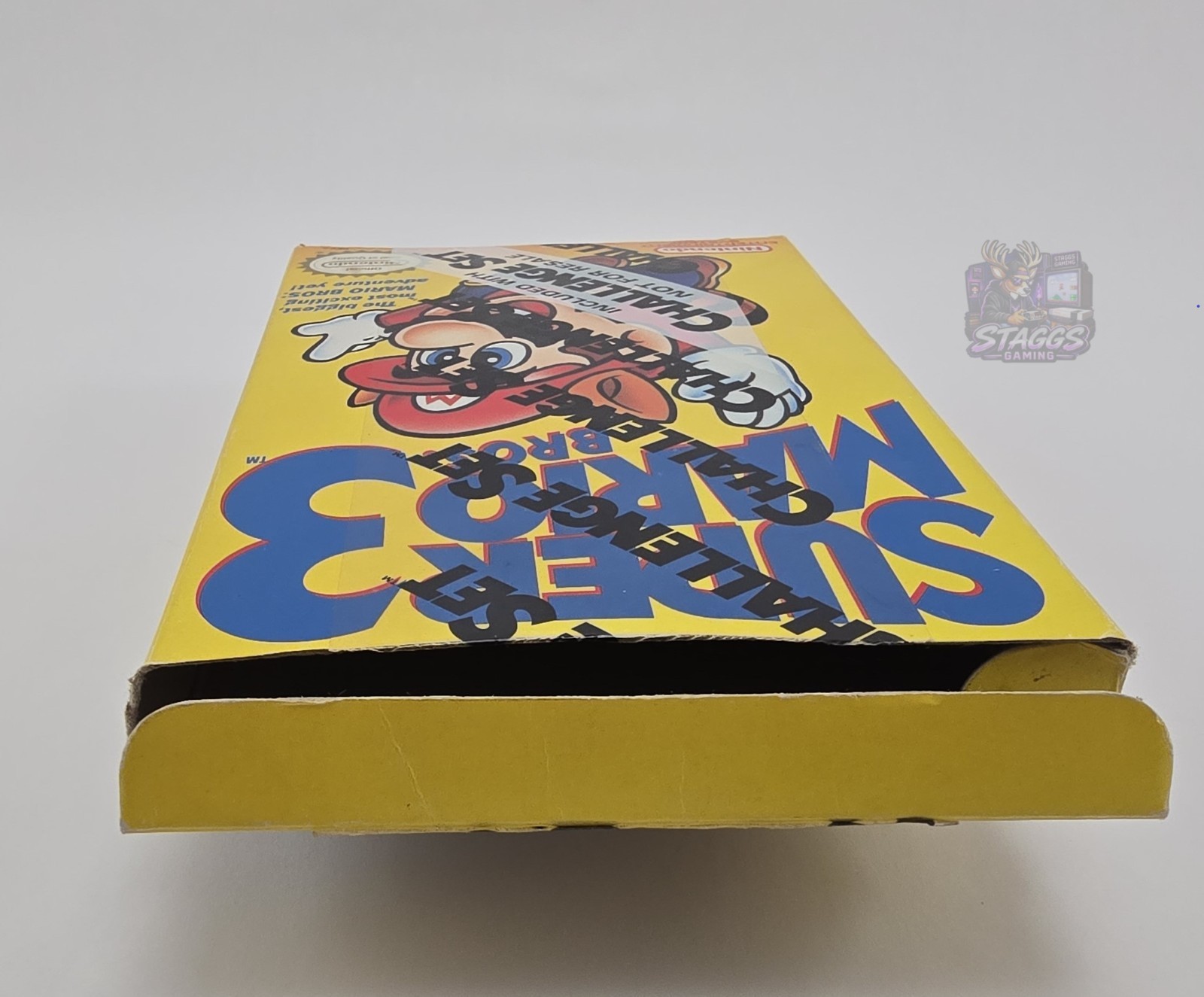 CIB Nintendo NES Console Challenge Set w/Super Mario 3 NFR Label, Tested/Work