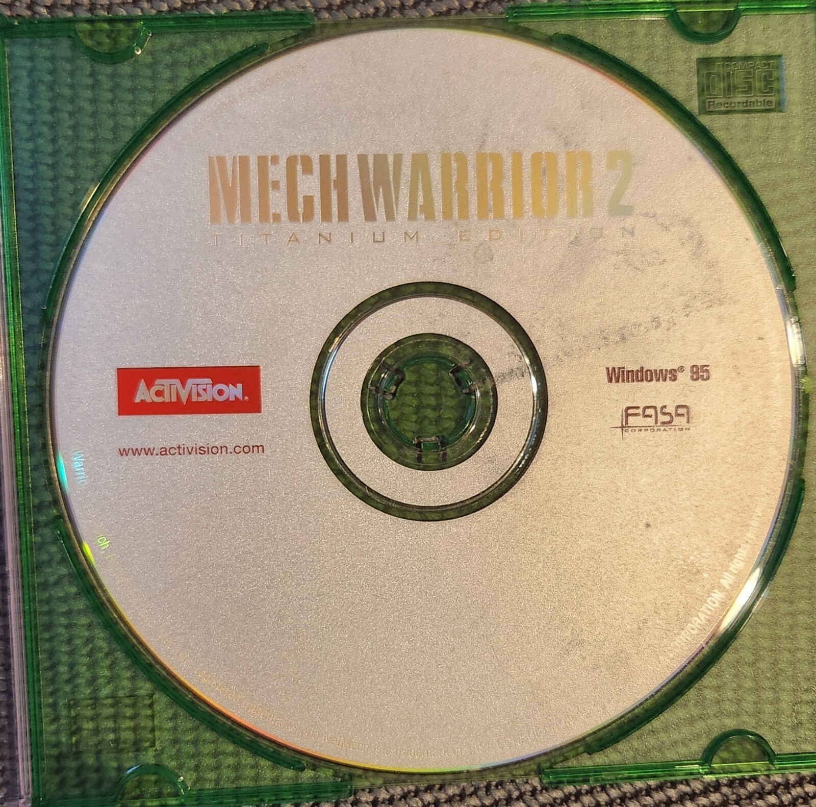 MechWarrior 2 (Titanium Edition) (PC) Disk Only Activision 1998 TESTED