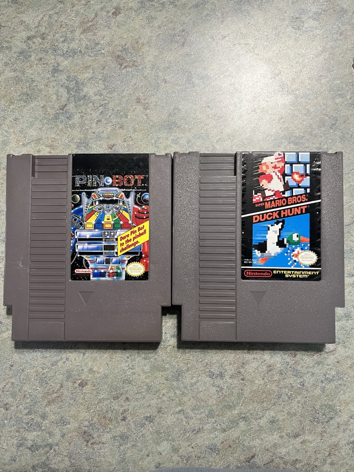Nintendo NES Game Bundle Super Mario Bros & Duck Hunt, Pac-man, Tetris