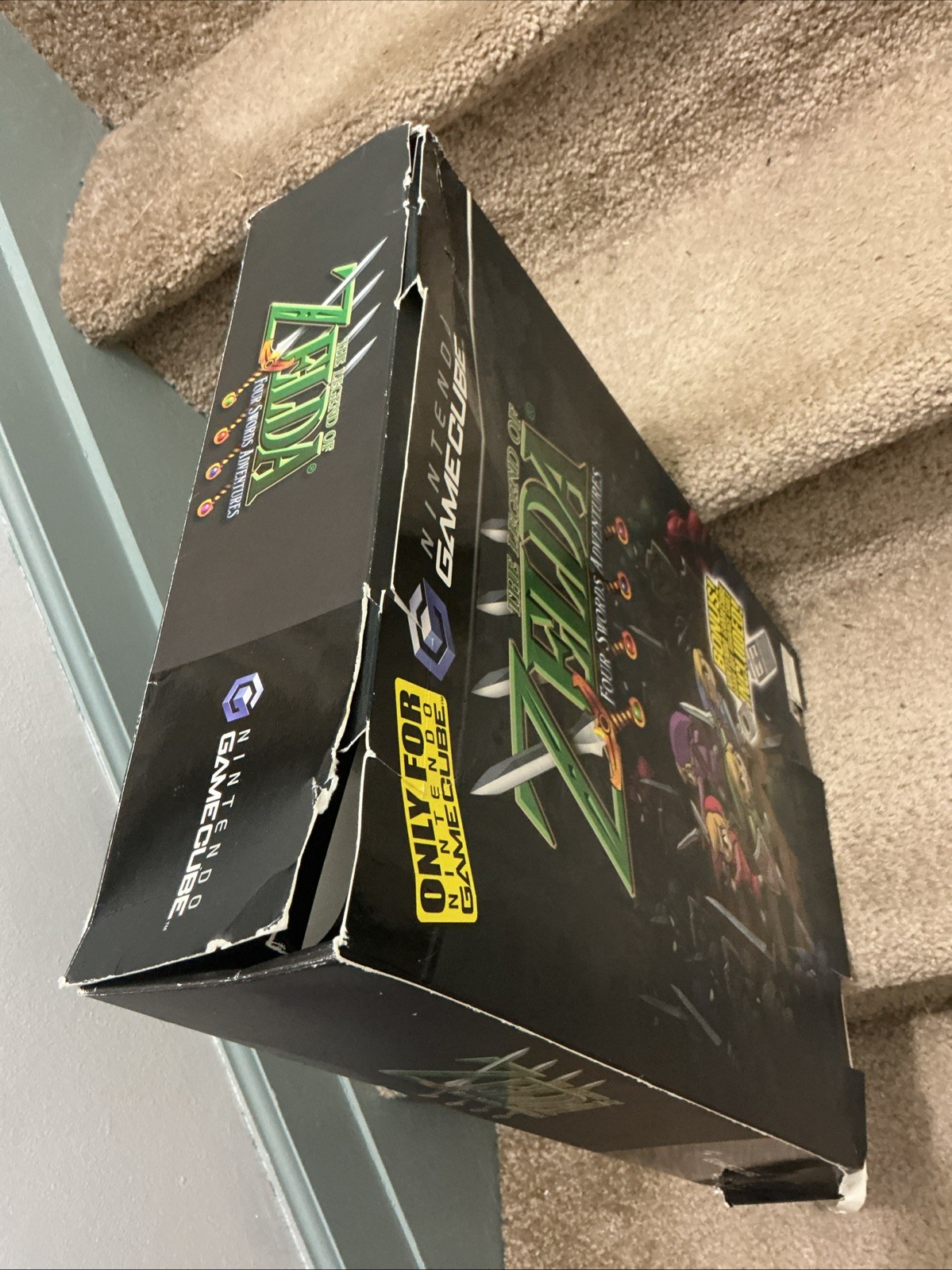 Nintendo GameCube Zelda Four Sword Adventure Box Display Promo Store Standee GBA