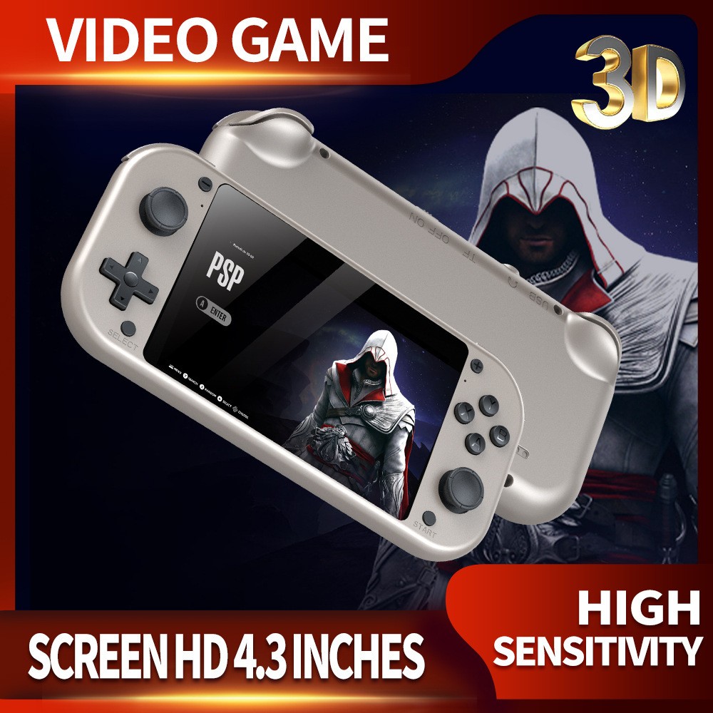 M17 Retro Handheld Video Game Console Open Source Linux System 4.3 Inch IPS Scre